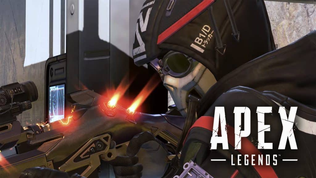 Apex Legends Bloodhound holding Sentinel
