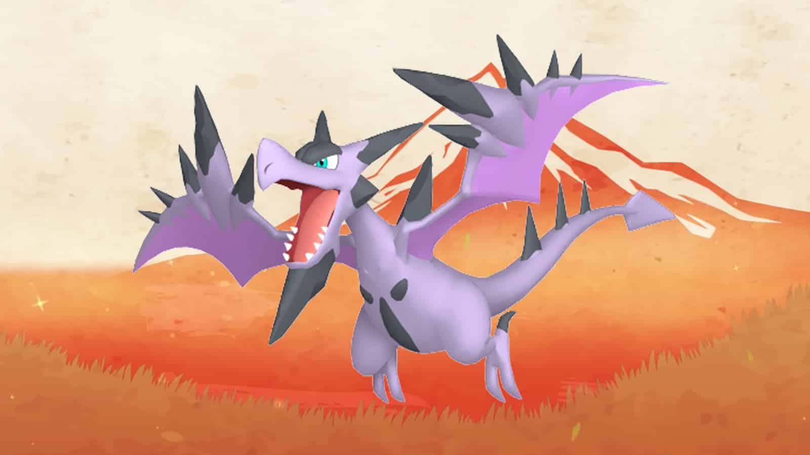 Mega Aerodactyl appearing in the Pokemon Go Mountains of Power event