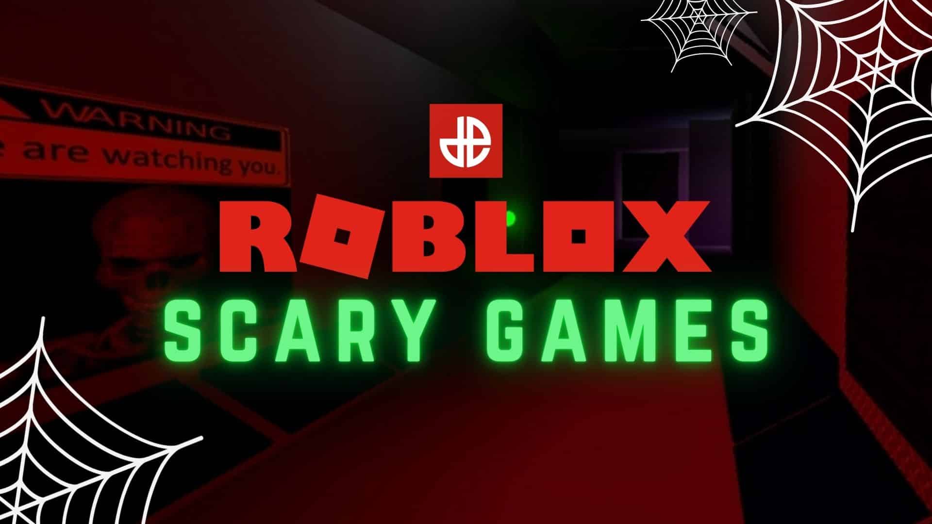 An image of the roblox logo with 'scary games' in text