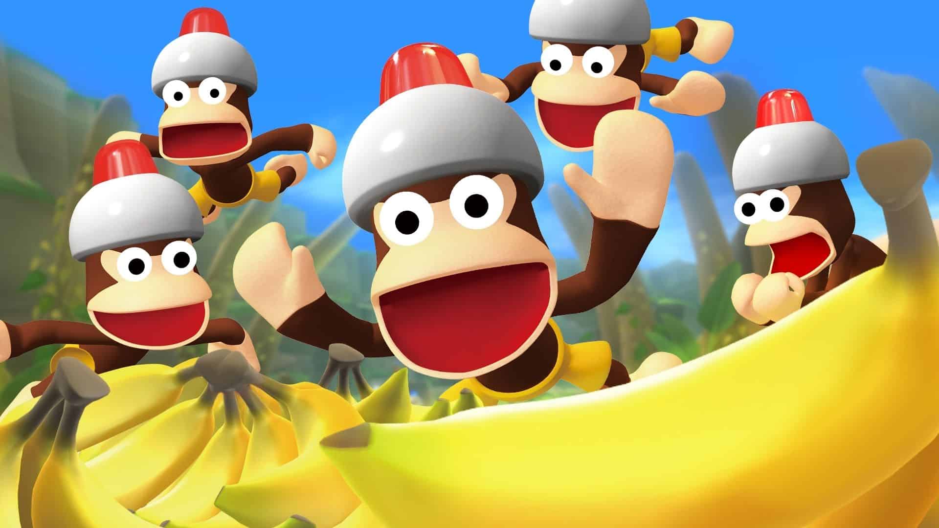 ape escape monkey eyeing up banana