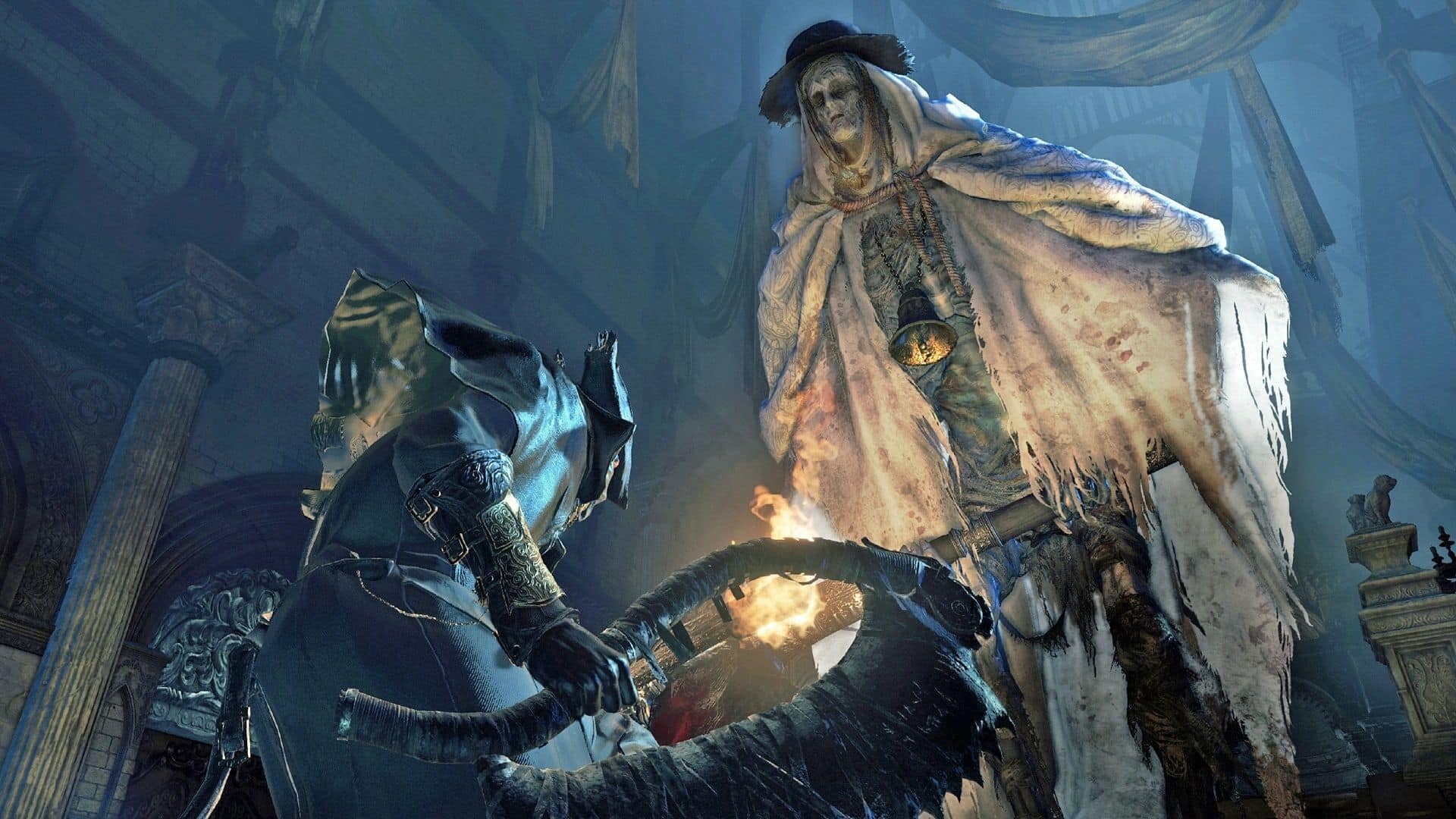 player encountering giant enemy