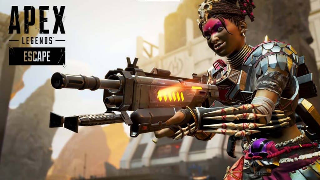 Apex Legends Rampage being used in game