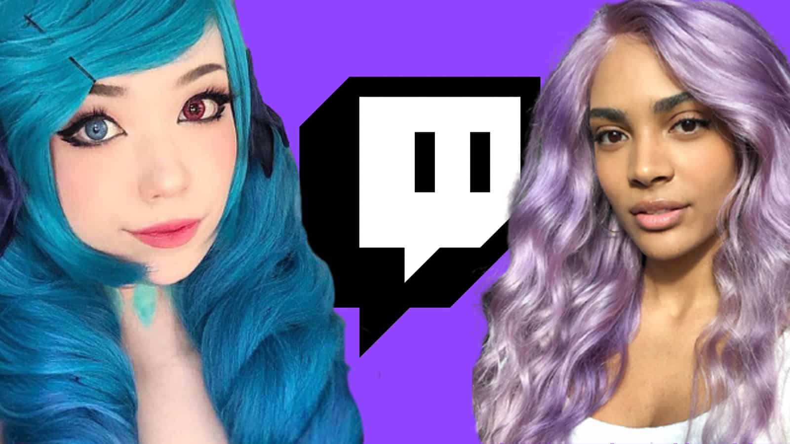 Emiru and Sydeon with twitch logo