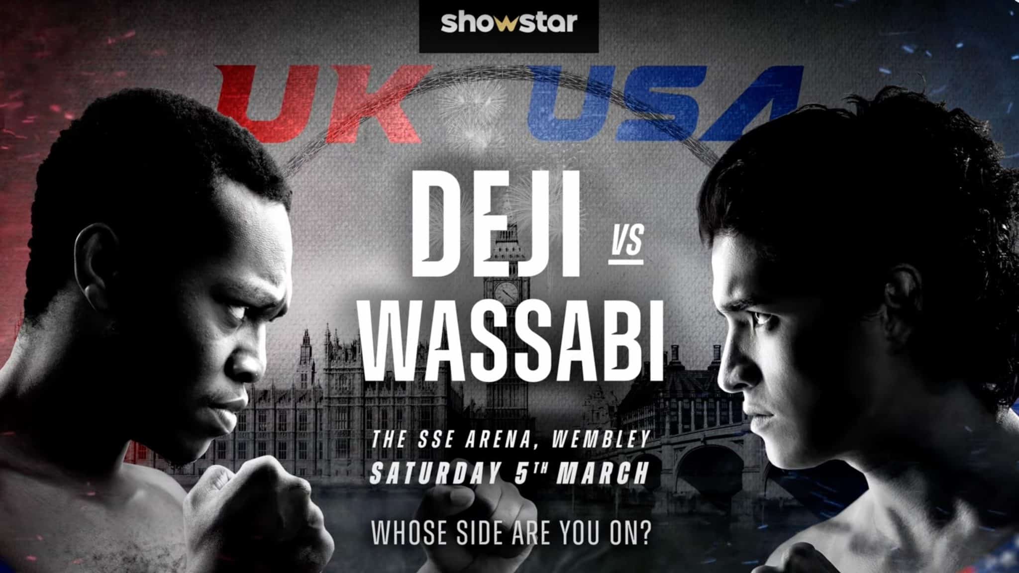 deji vs wassabi boxing poster