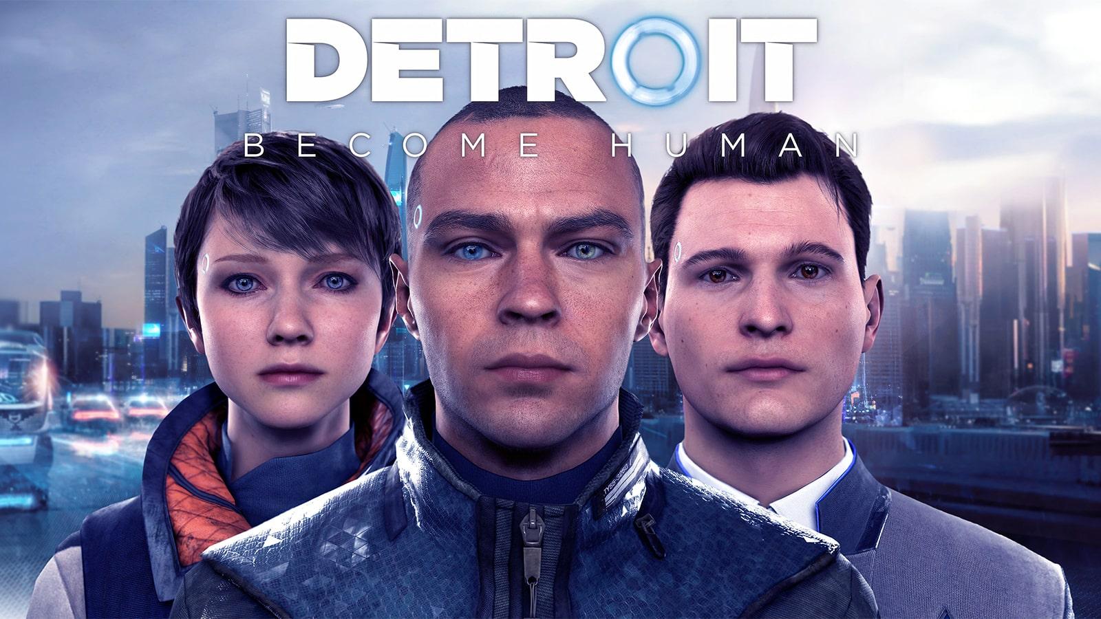 The three main cast of characters in Detroit Become Human