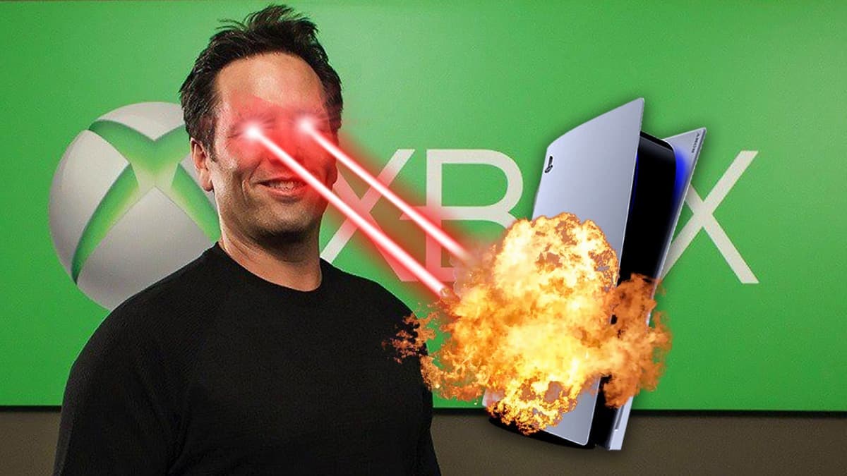Phil Spencer destroys PS5 with laser vision