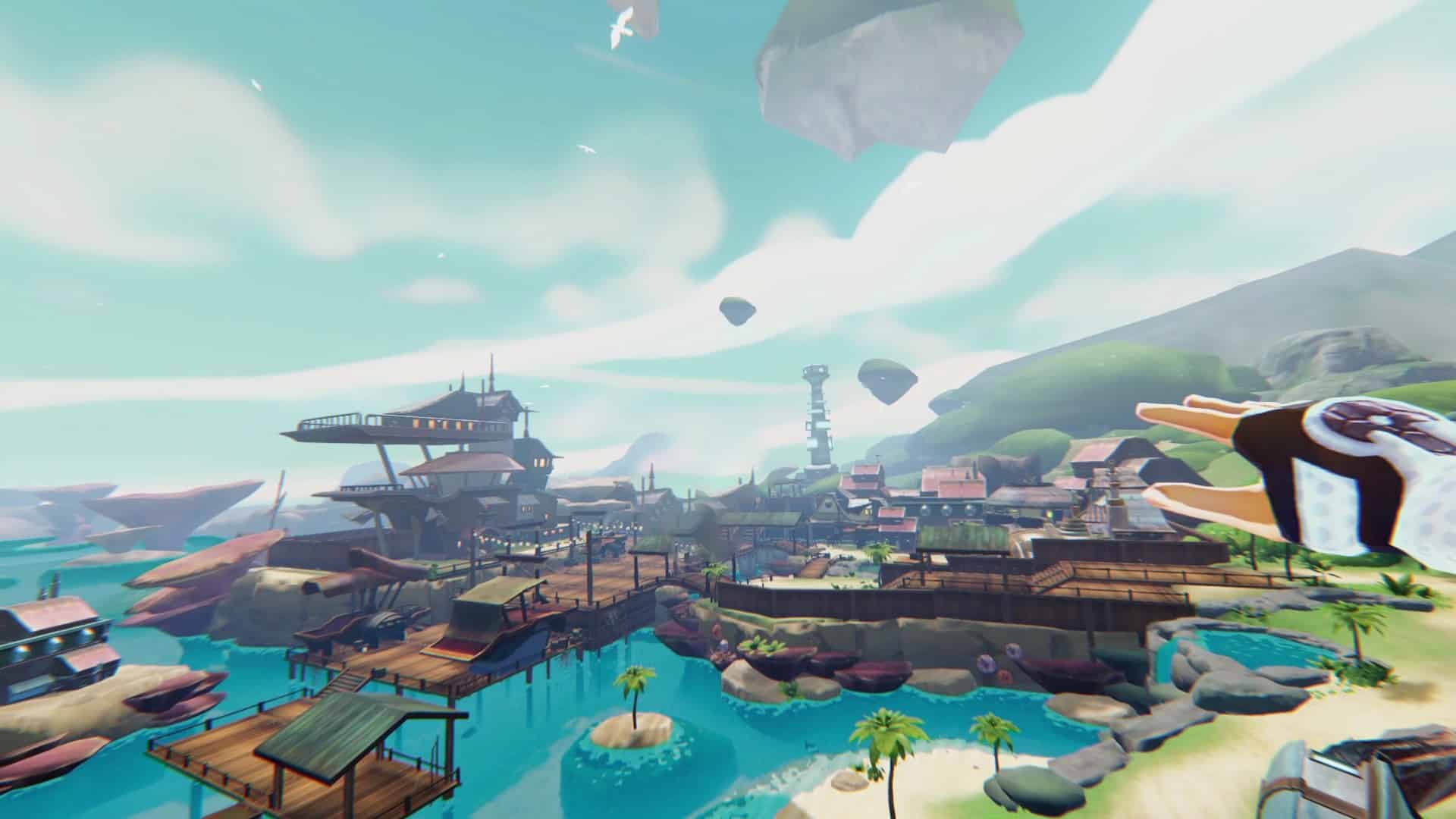 Zenith MMO screenshot showing a huge vista on Oculus Quest 2