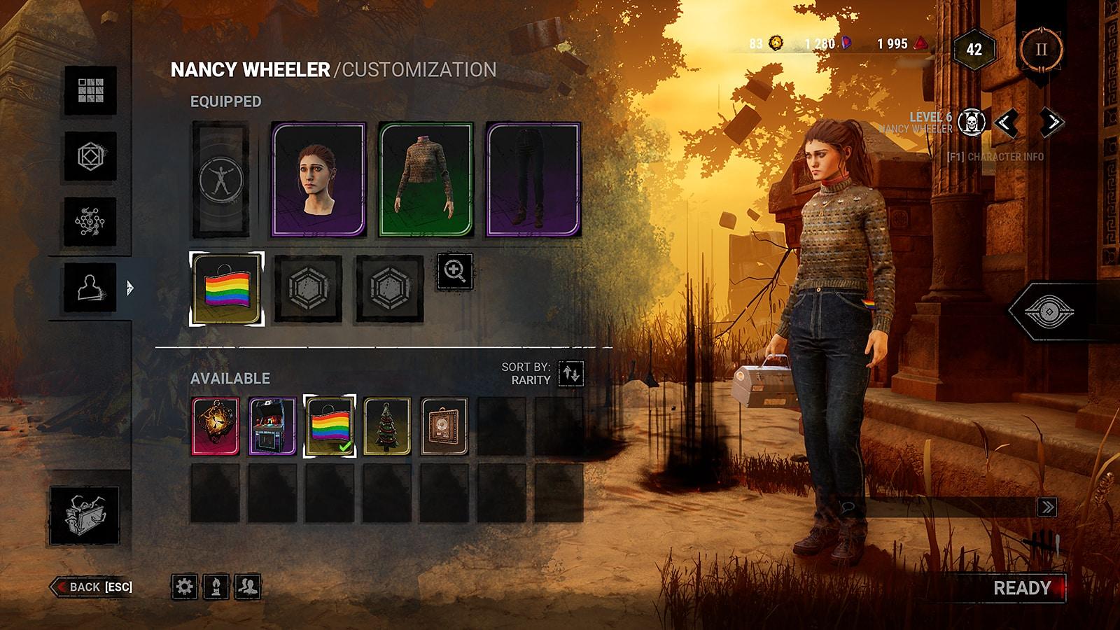 An image of the Pride charm in DBD which can be unlocked with a code