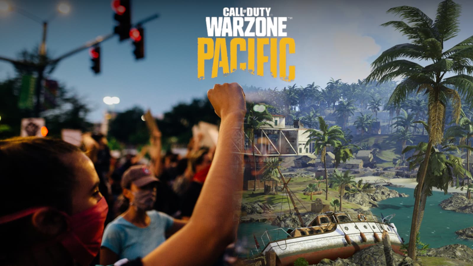 call of duty warzone pacific protest