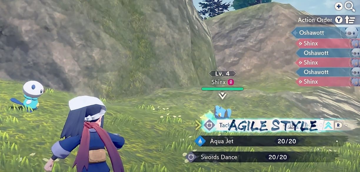 Pokemon Legends Arceus Battle Styles screenshot