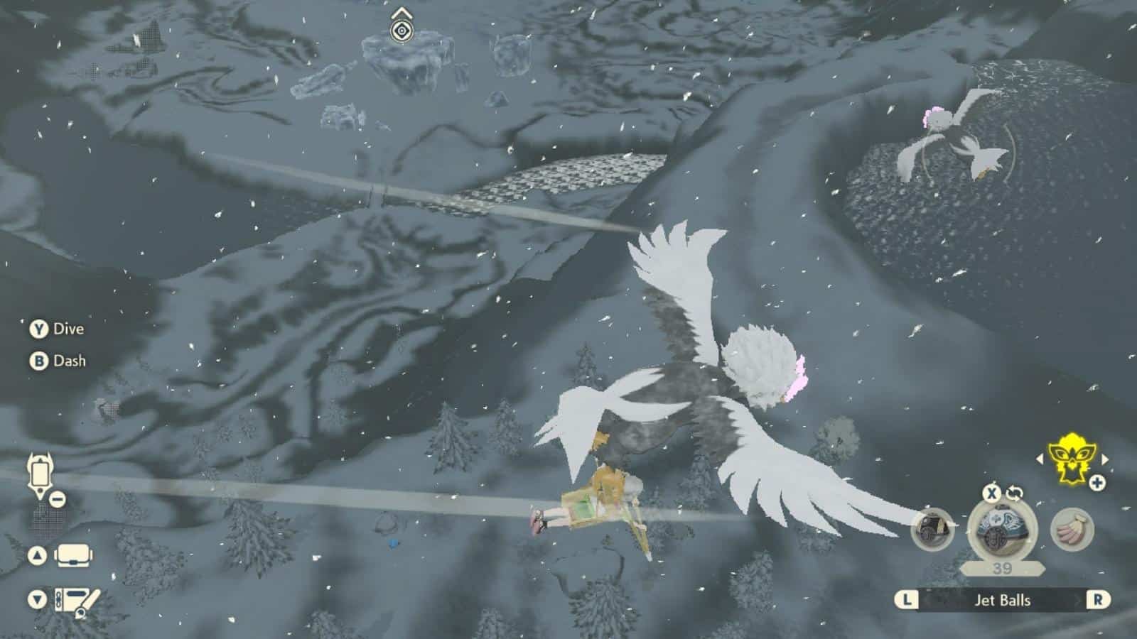 Flying hisuian braviary in pokemon legends arceus
