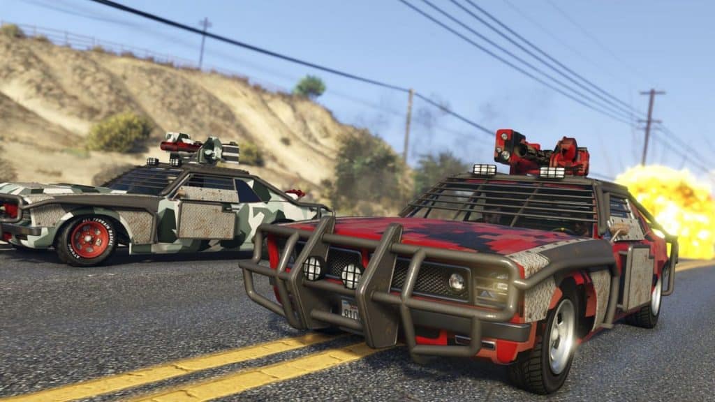 car chase in gta online