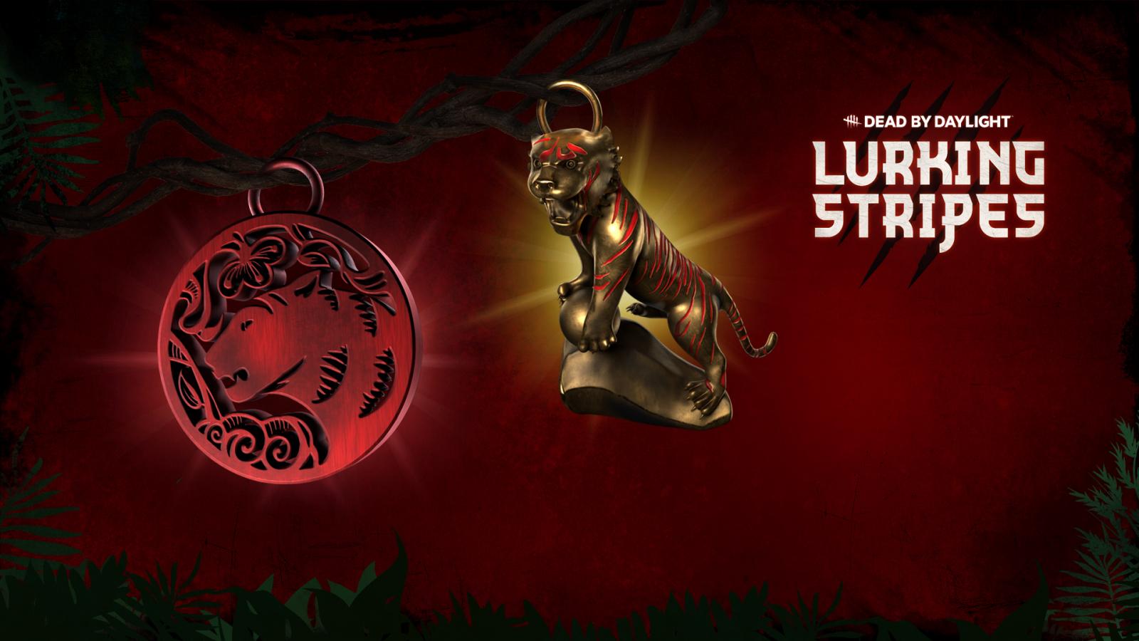 An image of the two unlockable Lurking Stripes charms