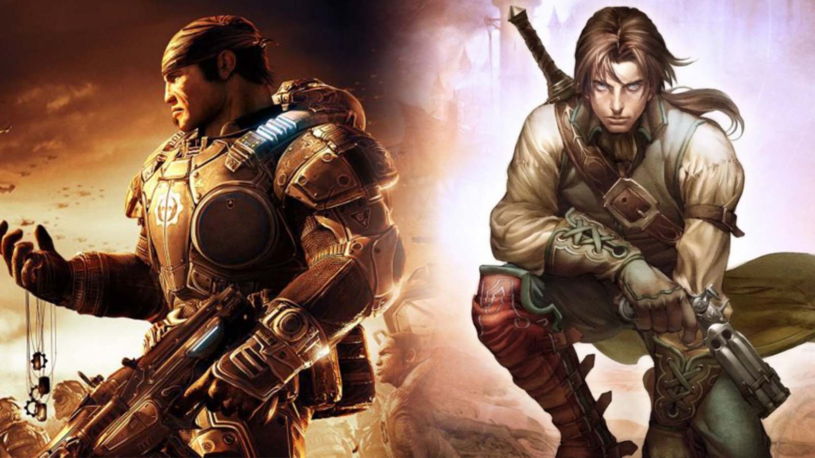 Marcus Fenix and Fable character