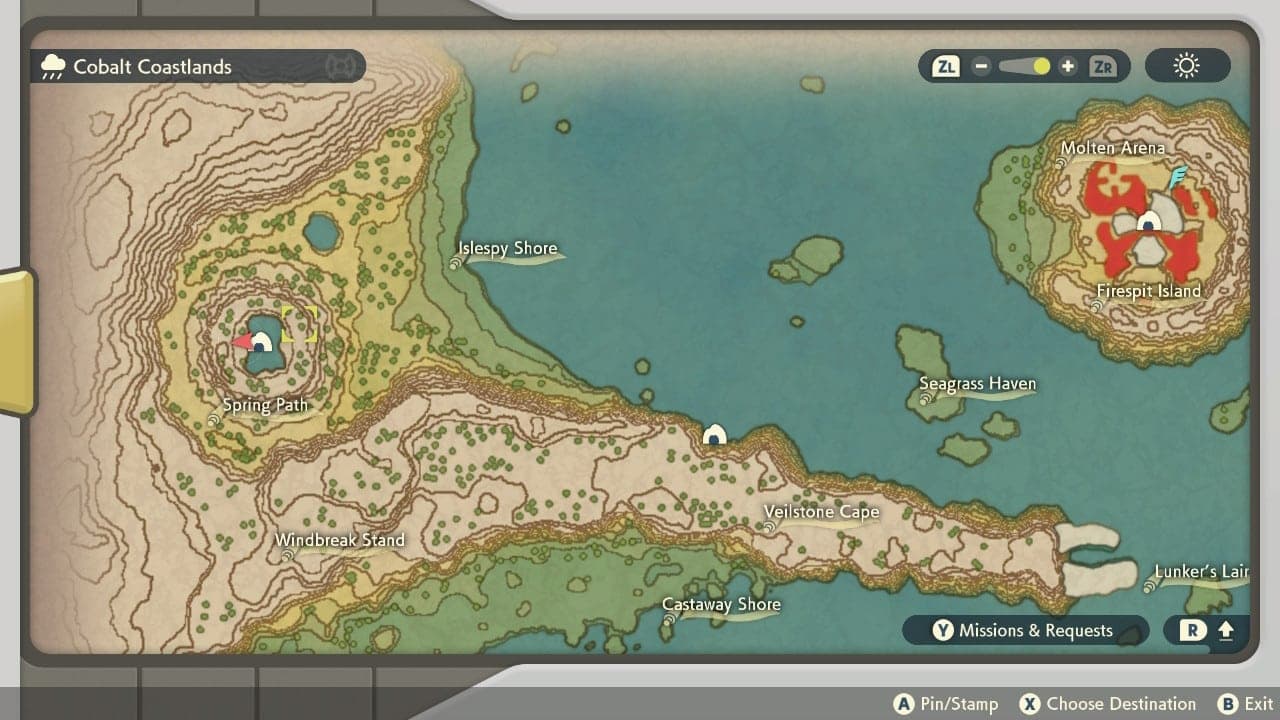Pokemon Legends Arceus map location