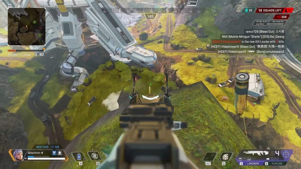 Sniping on Apex Legends' Storm Point map