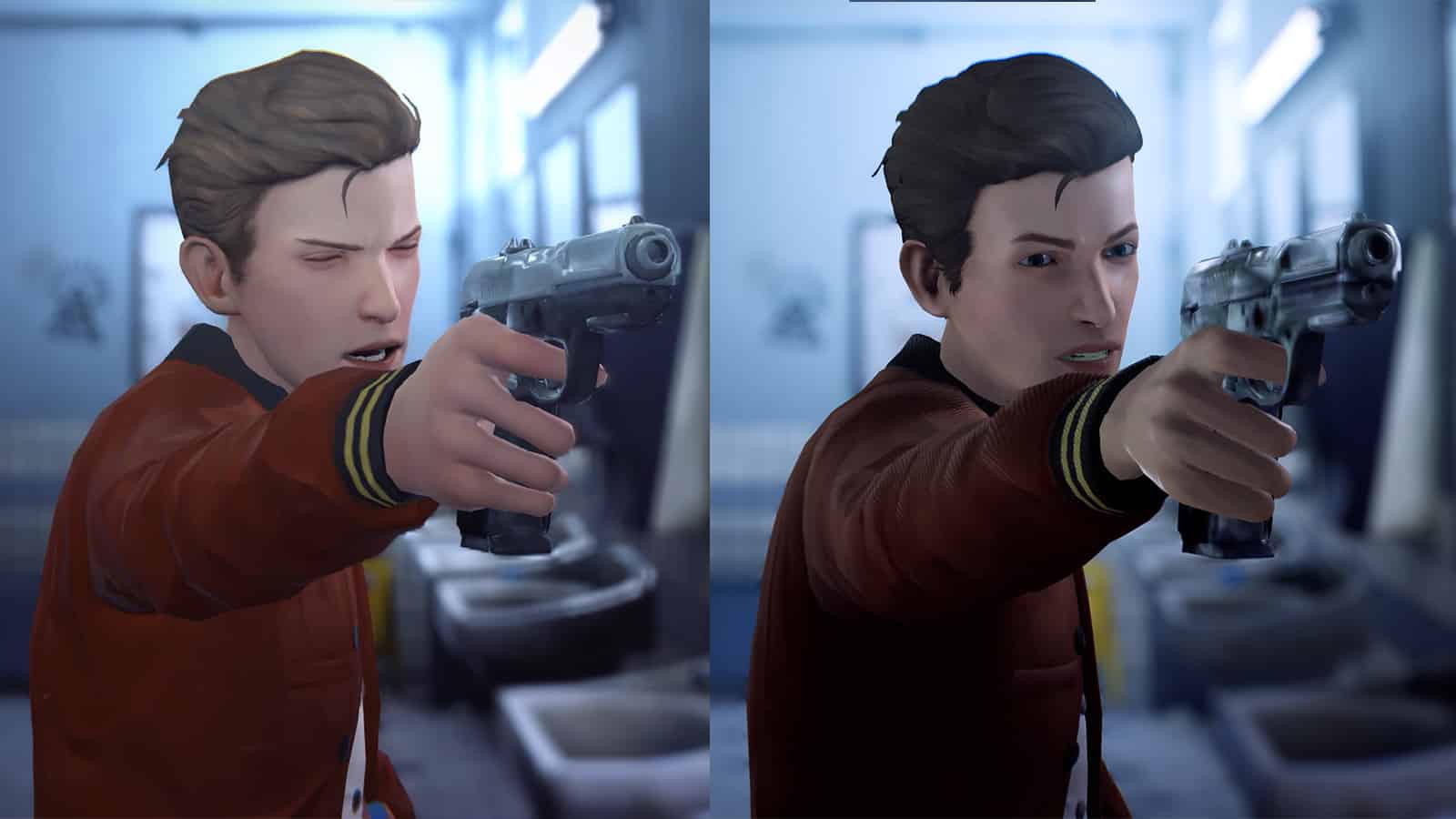 An image of Nathan in Life is Strange Remastered versus his appearance in the original title