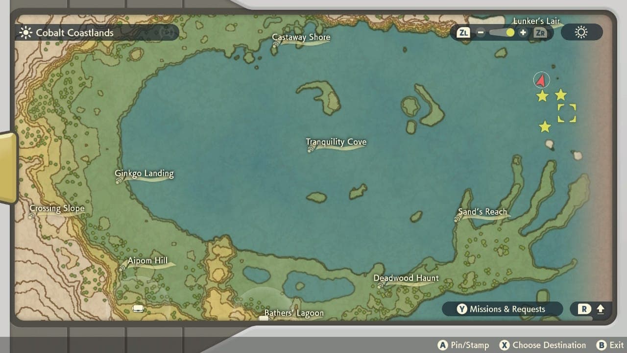 Pokemon Legends Arceus Thundurus map location screenshot