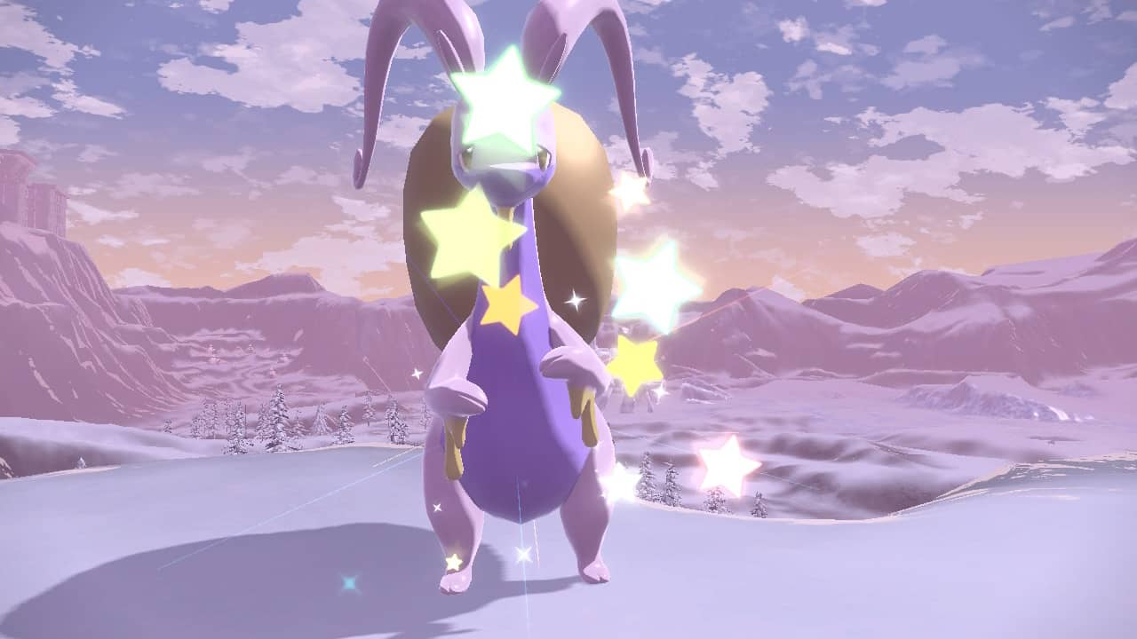 Pokemon Legends Arceus Shiny Goodra screenshot.