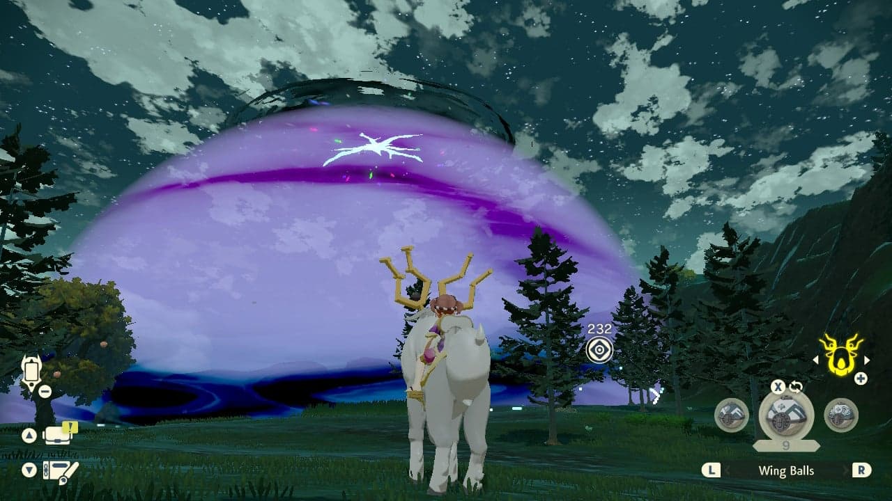 Pokemon Legends Arceus Space-Time Distortion screenshot.