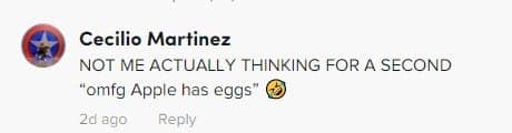bougie eggs tiktok comment