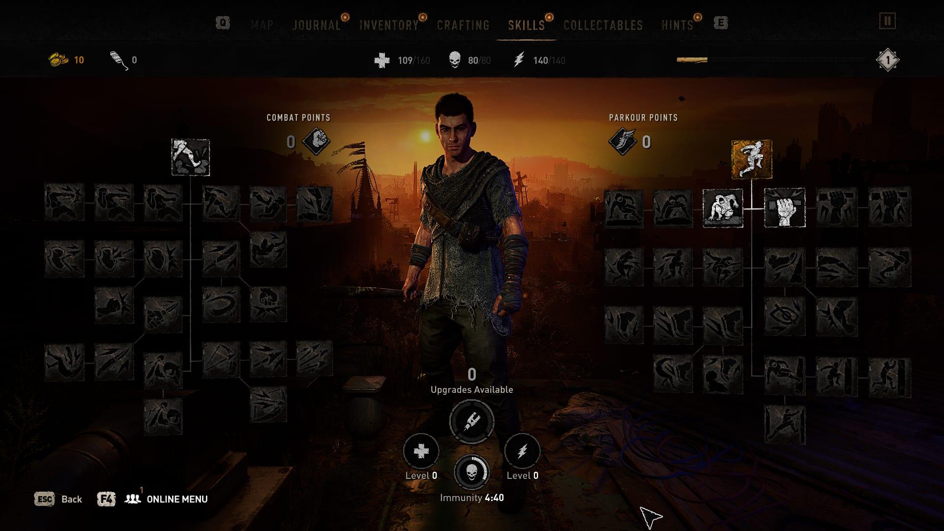 dying light 2 aiden combat and parkour upgrade system
