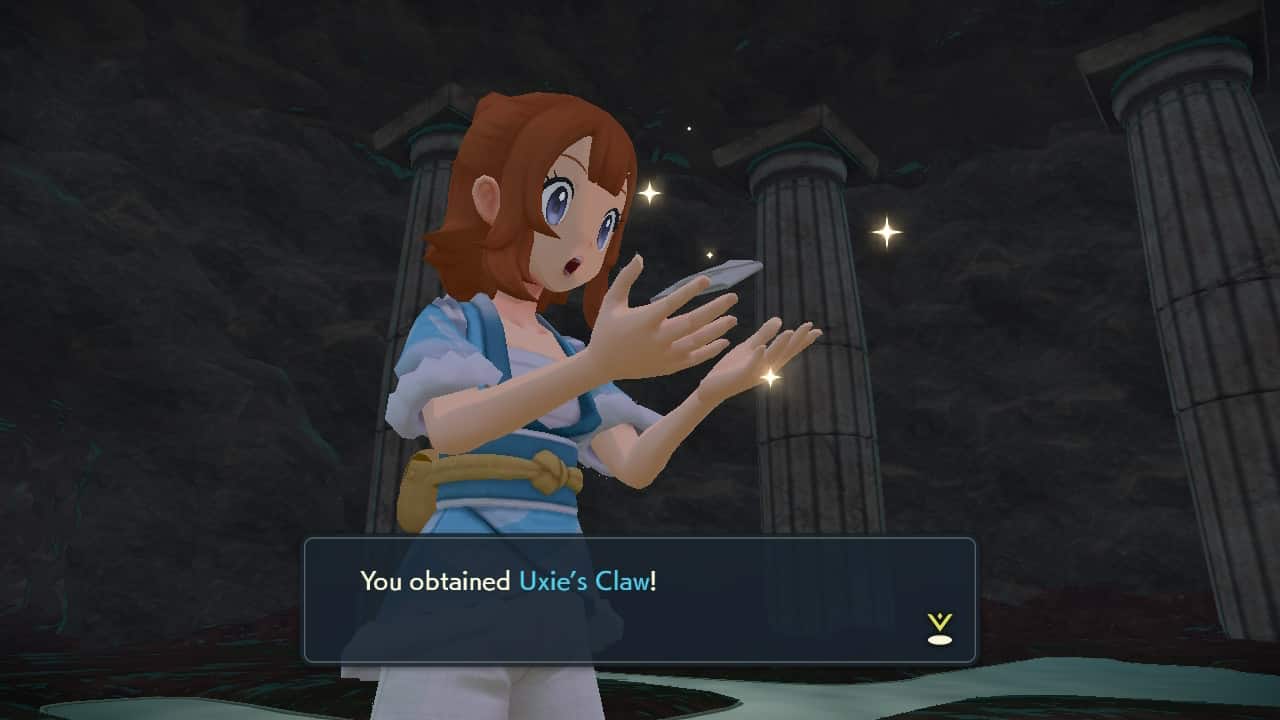 Pokemon Legends Arceus Uxie Claw screenshot.