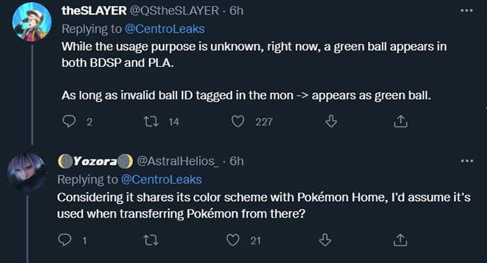 Pokemon fans share theory on Pokemon Legends Arceus Strange Ball in tweets.