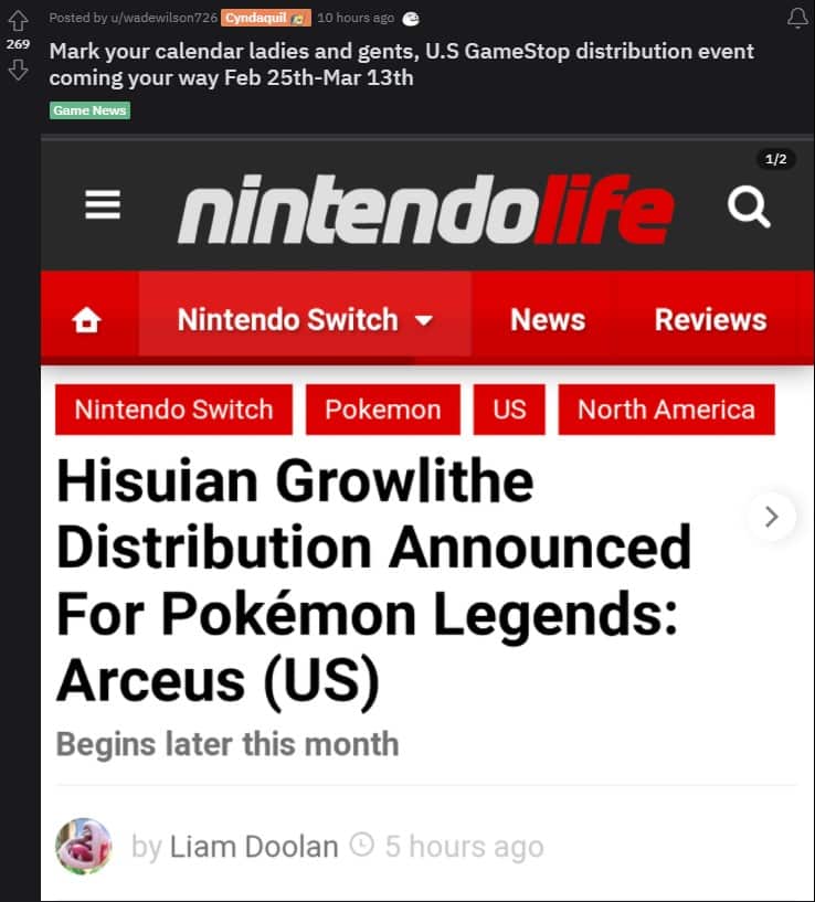 pokemon legends arceus hisuian growlithe reddit