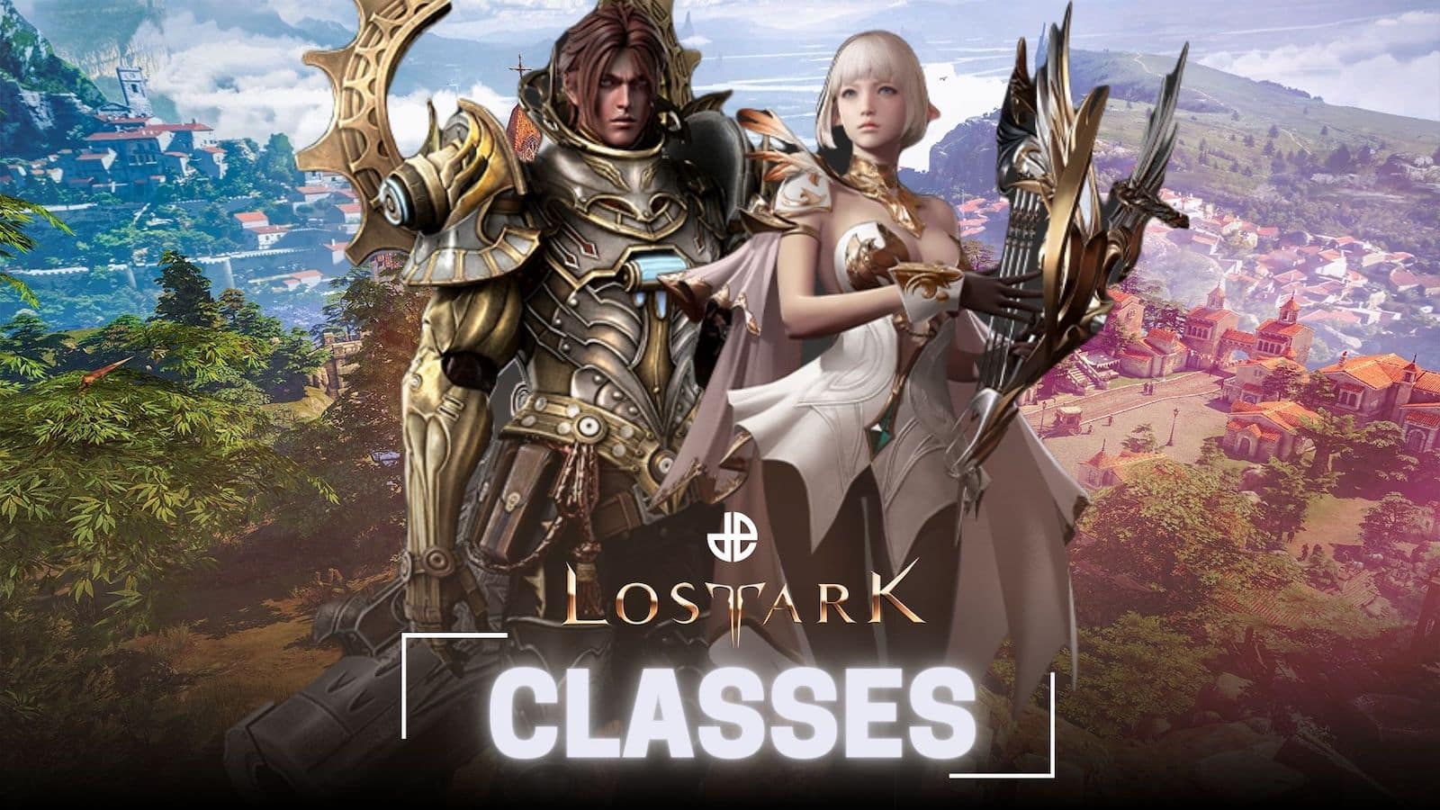 lost ark bard and artillerist on prideholme background class guide image