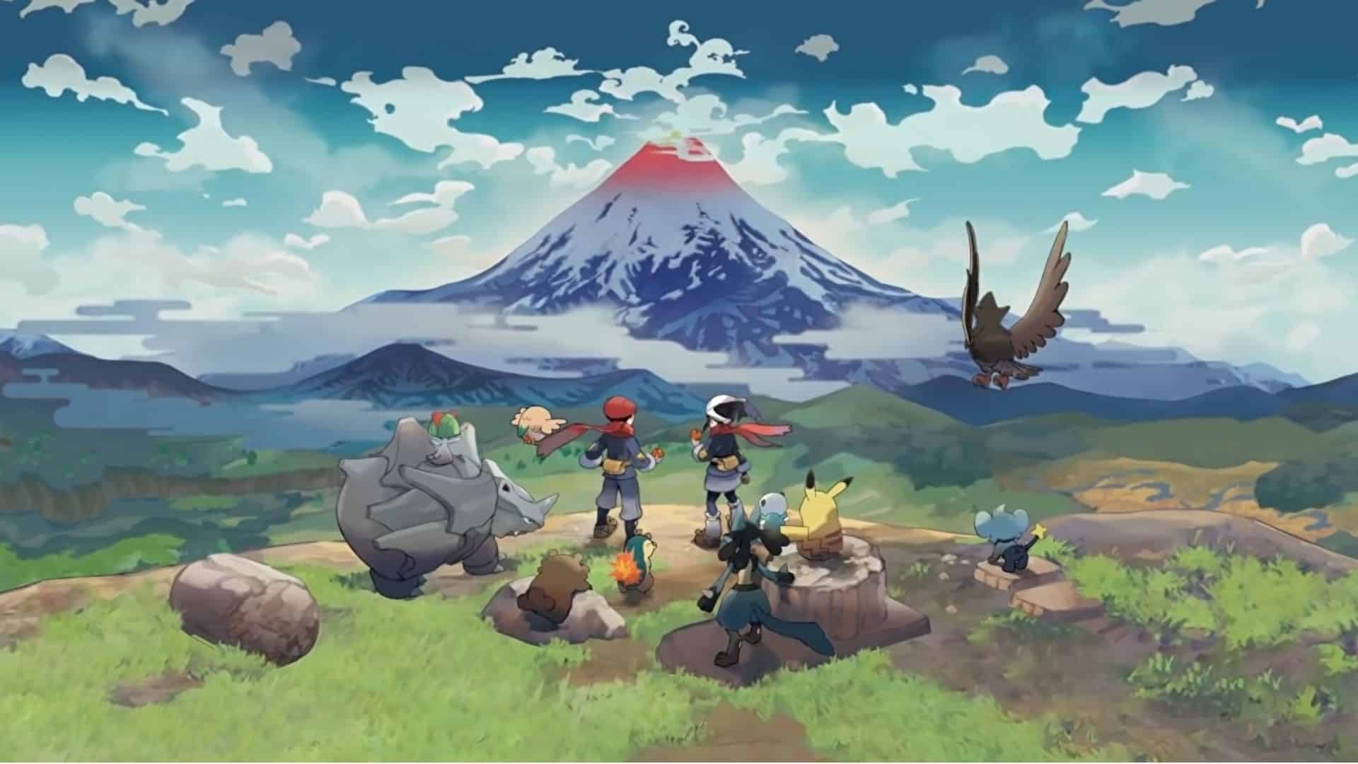 trainers and pokemon together