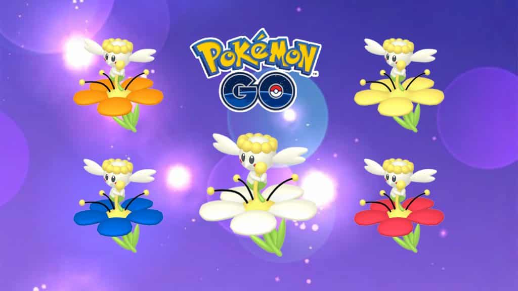 All Flabebe flower colors in Pokemon Go
