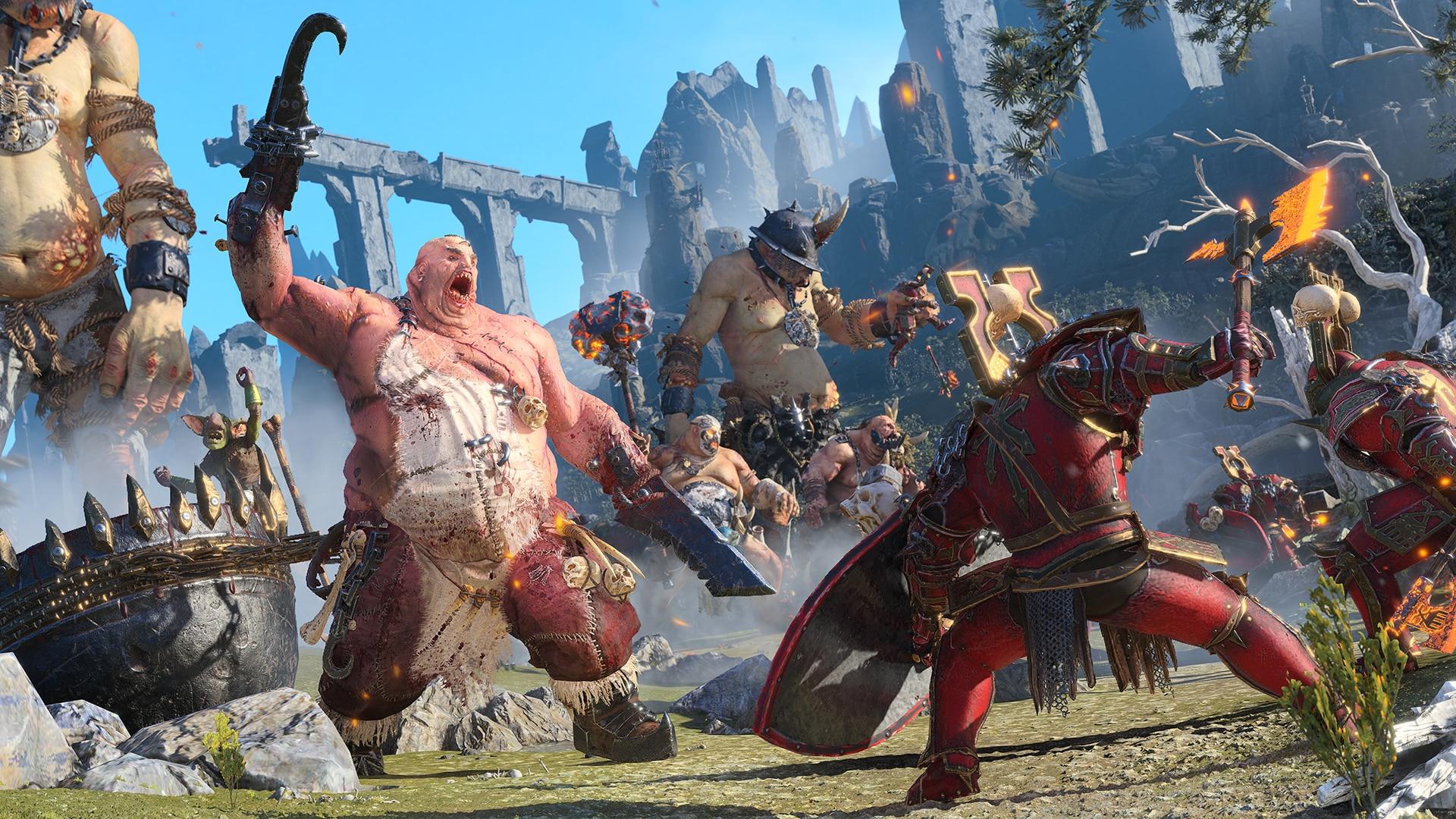 Total War Warhammer 3 screenshot showing the Ogre Kingdoms