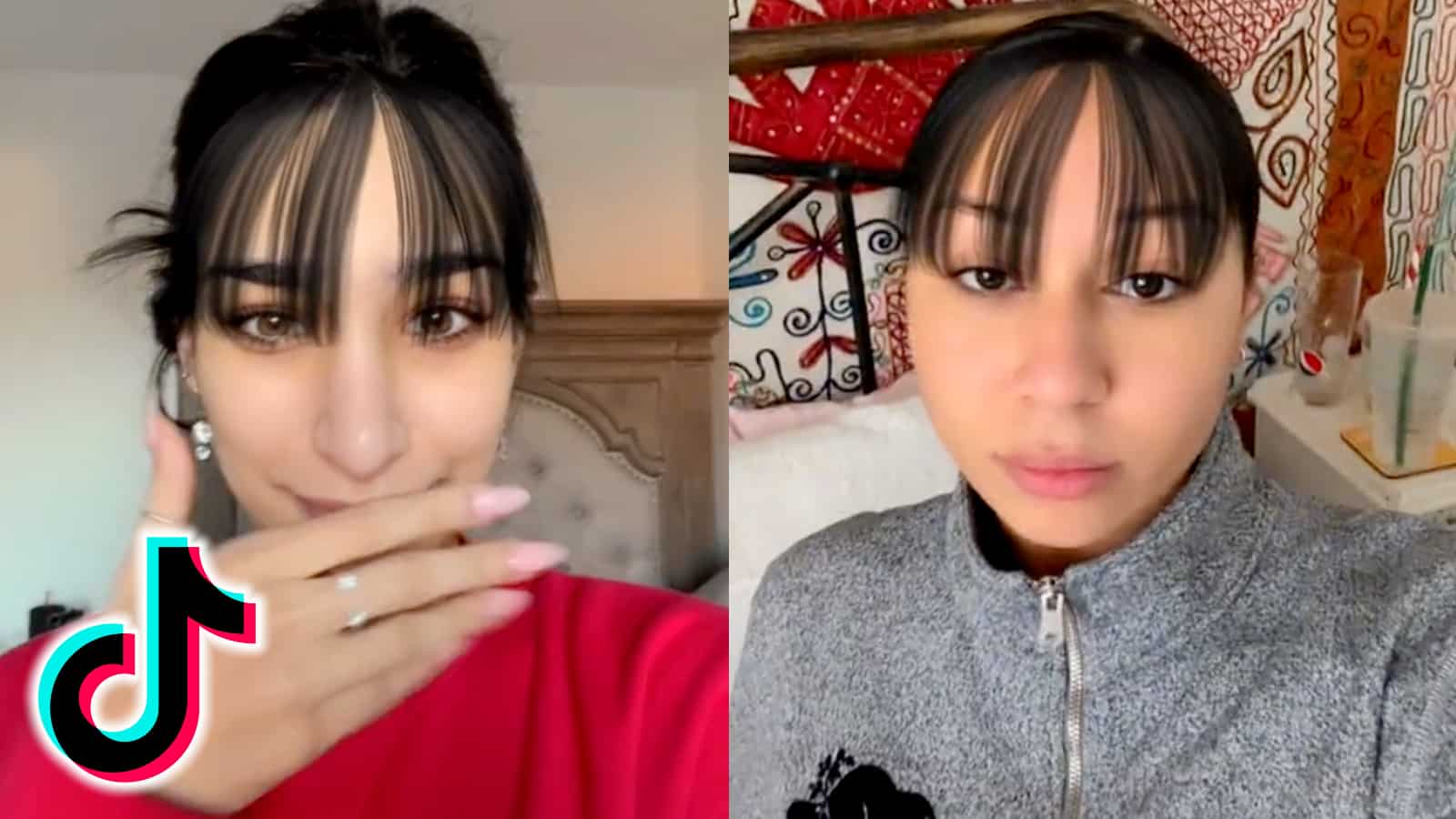 TikTok users try out bangs filter