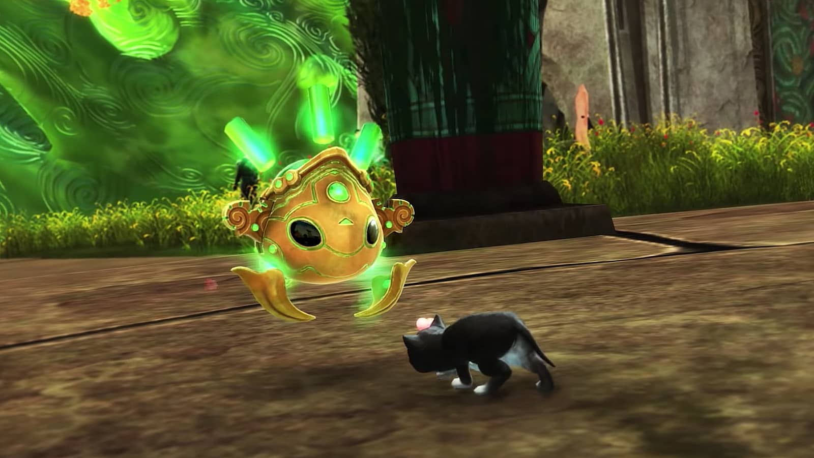 guild wars 2 end of dragons jade bot with cat