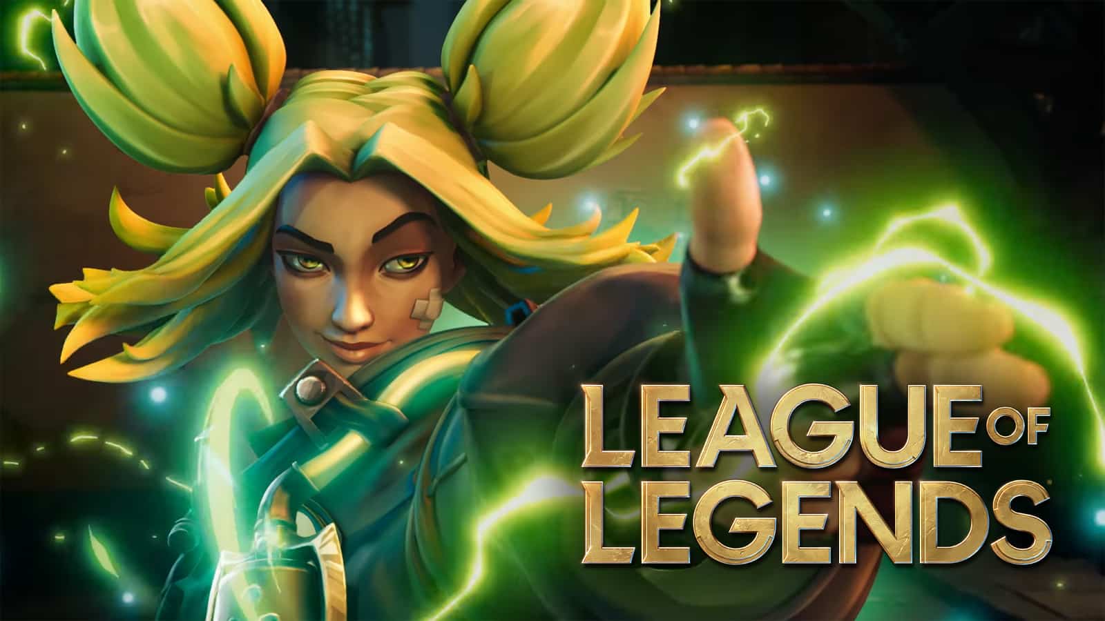 Zeri holding out electric finger gun in League of Legends
