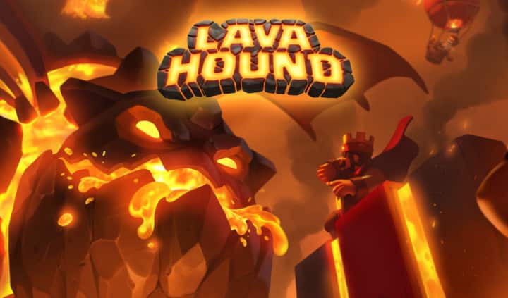 art for in-game event in Clash Royale featuring the Lava Hound