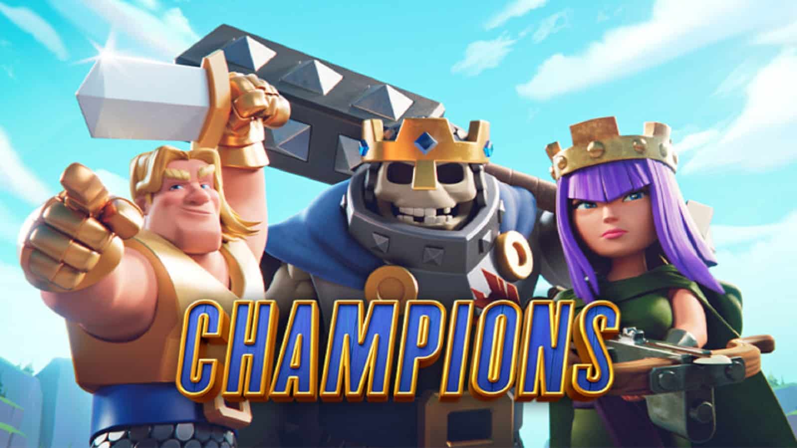 poster for the champions update in Clash Royale