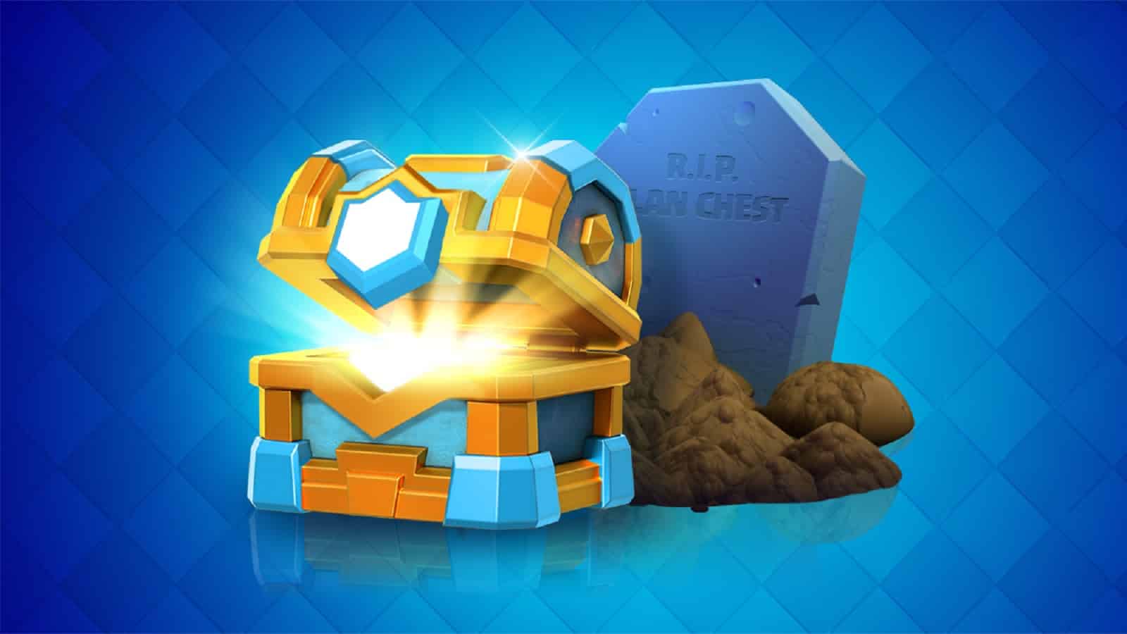 art for the clan chest being discounted from Clash Royale