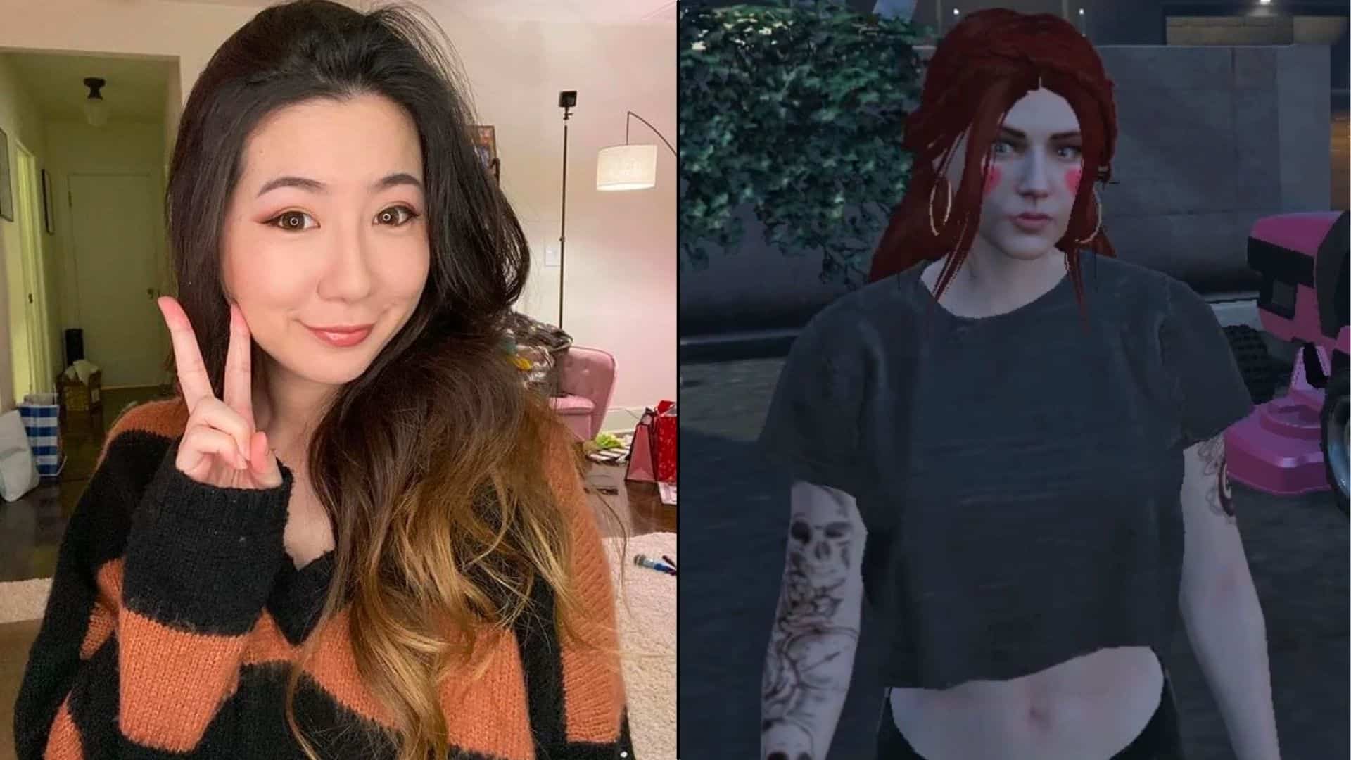Fuslie and her April Fooze GTA RP character