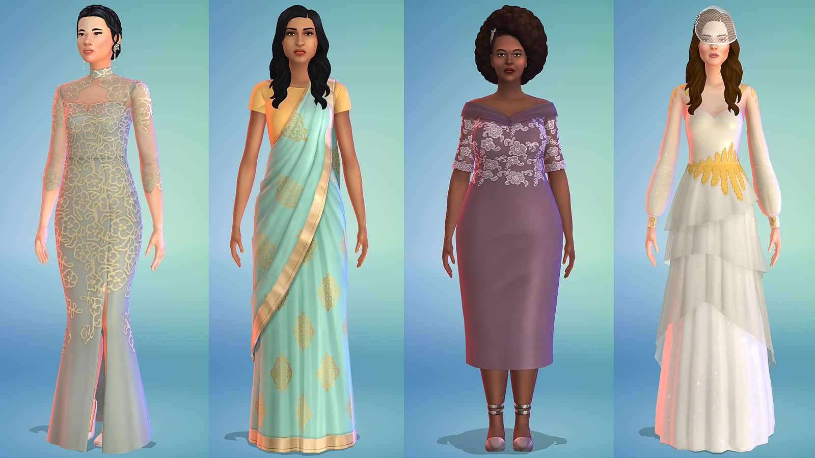 An image of the feminine CAS items in