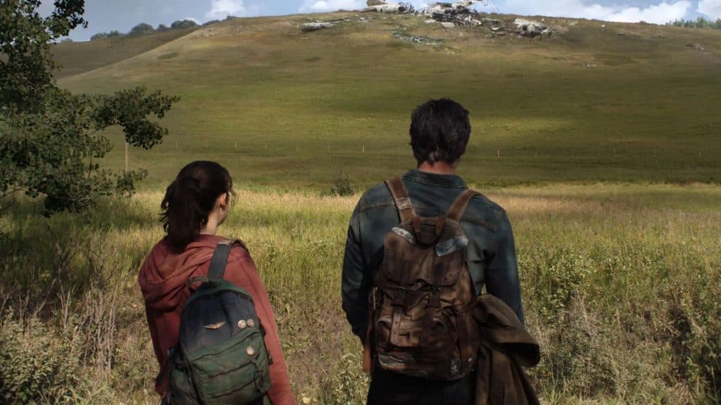 Pedro Pascal and Bella Ramsay as The Last of Us' Ellie and Joel in the HBO series, which has a 2023 release date.