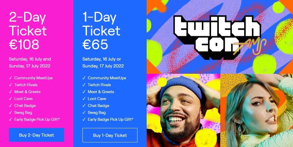 How to get tickets twitchcon amsterdam