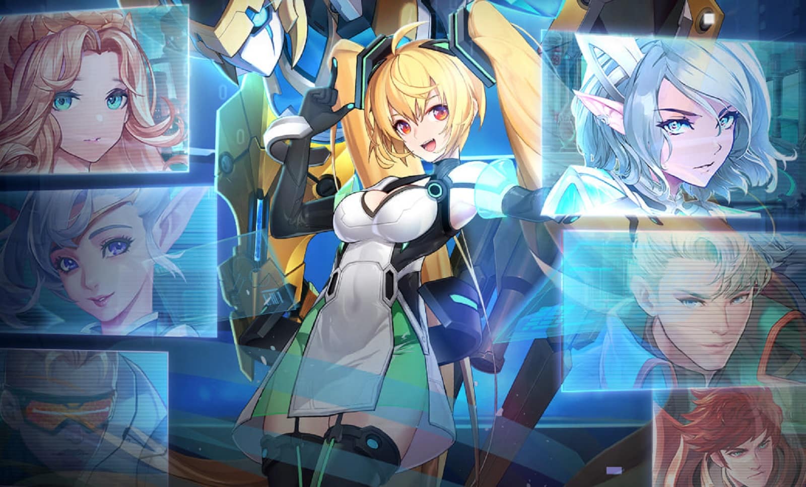 art featuring mecha layla from mobile legends adventure