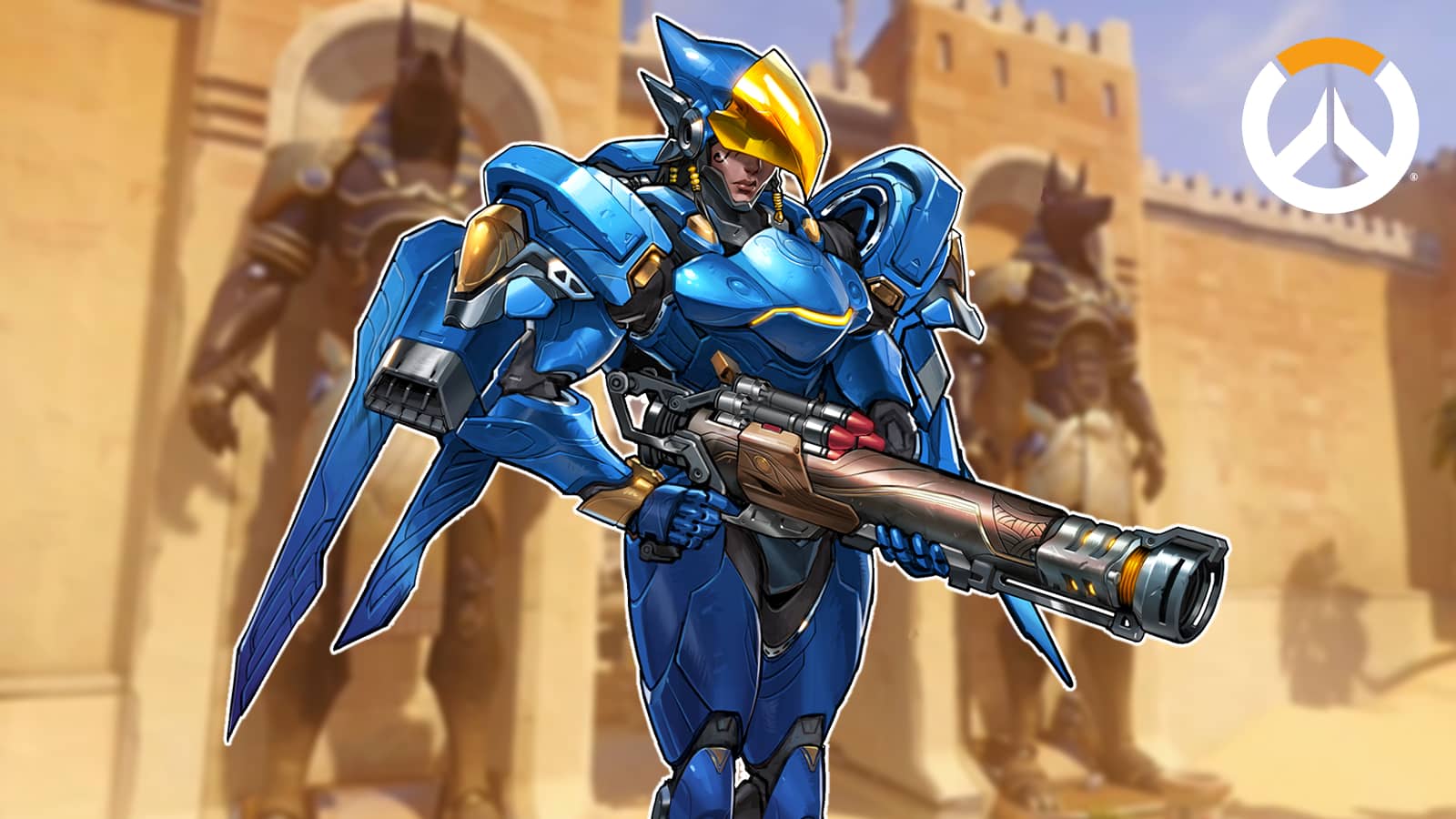 overwatch pharah on temple of anubis