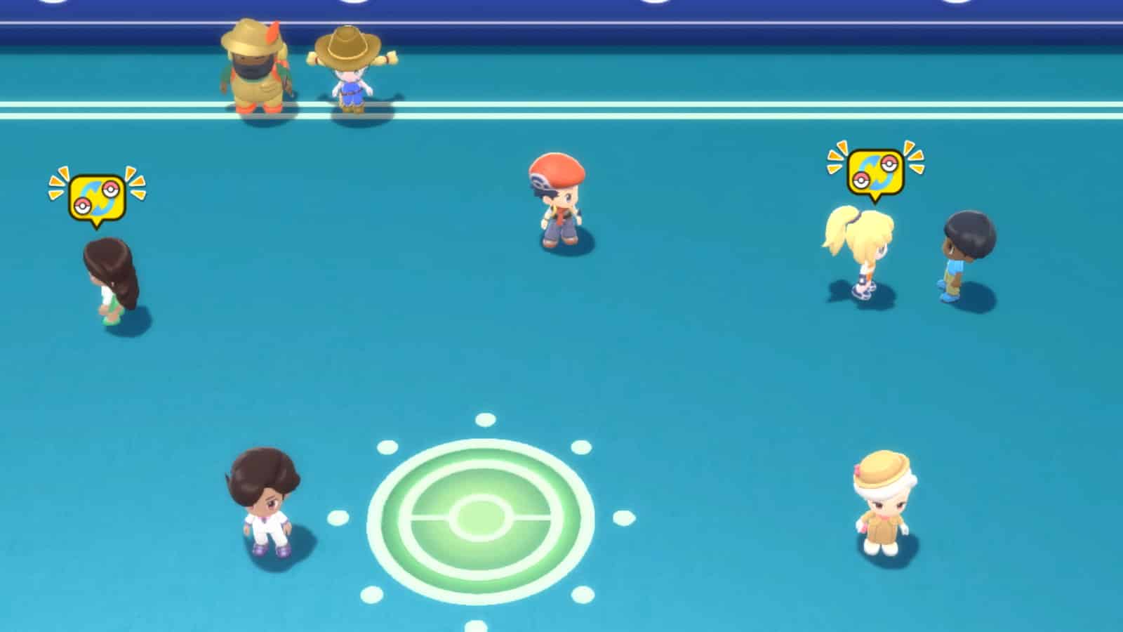 Pokemon Brilliant Diamond & Shining Pearl Union Room screenshot.