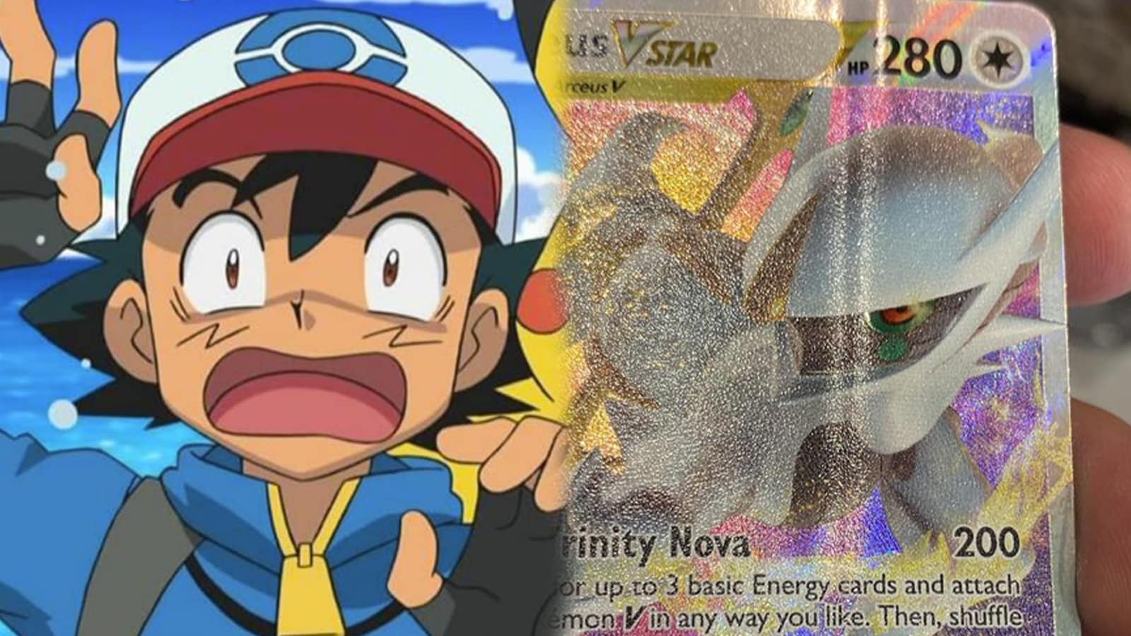 Sold at Auction: Pokemon card Black Star Ultra Rare HOLO SHAYMIN V