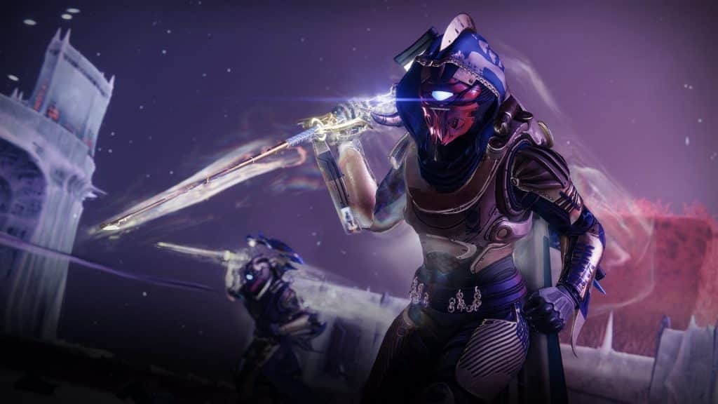 Destiny 2 PsiOps Battleground screenshot showing a Guardian wielding the Synaptic Spear