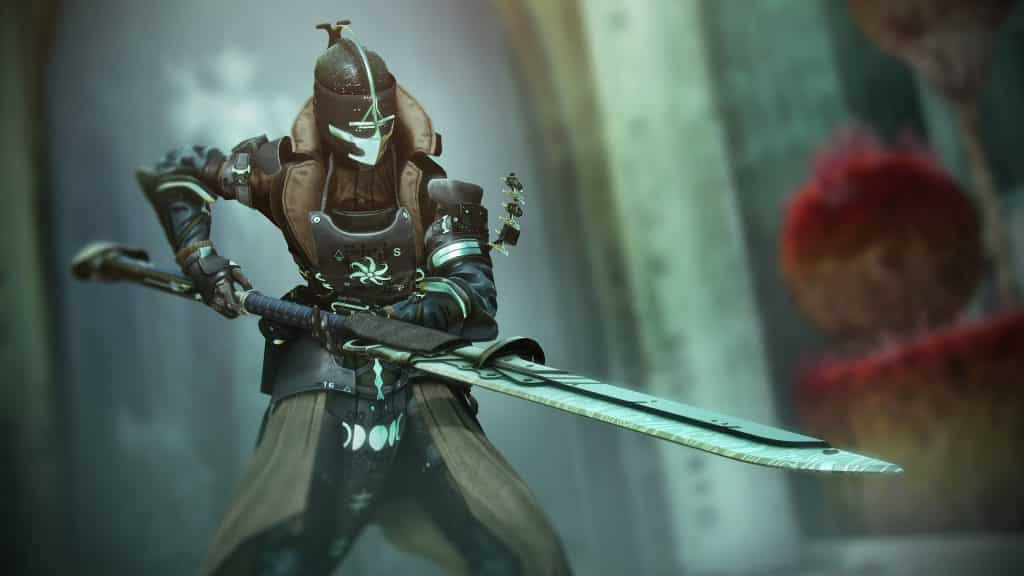 Destiny 2 screenshot showing a Guardian wielding a Glaive