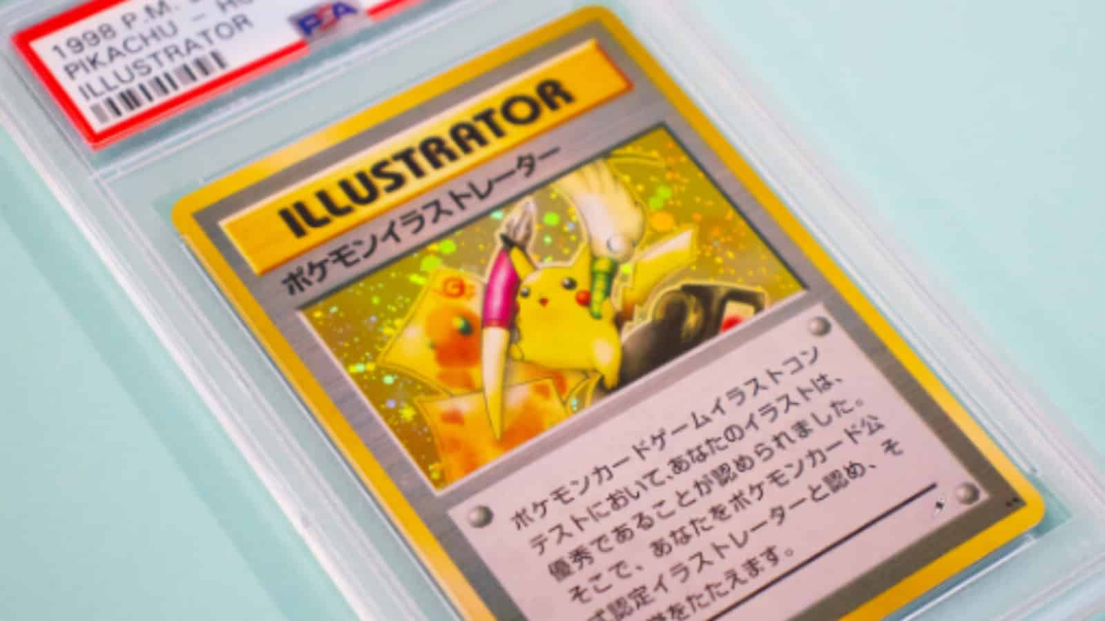 Pikachu Illustrator Pokemon Card TCG screenshot.